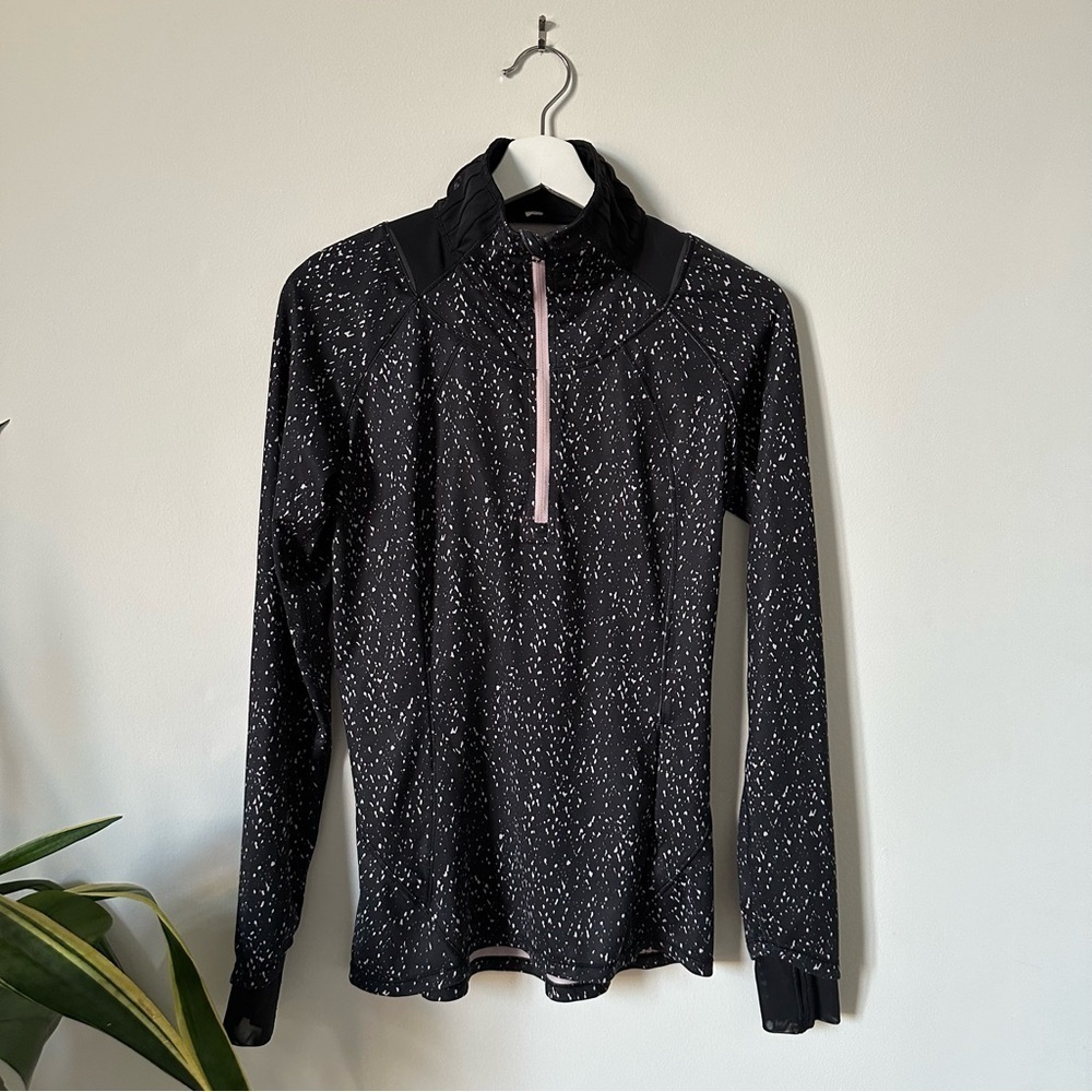 Lululemon Go The Distance Half Zip Pullover Black Size 6